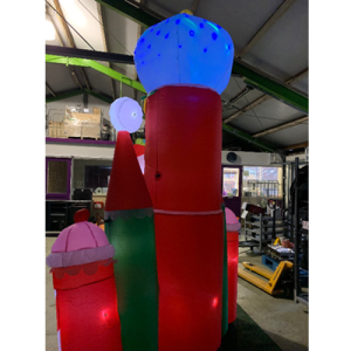 Opblaasfiguur - Kerstkasteel 3m