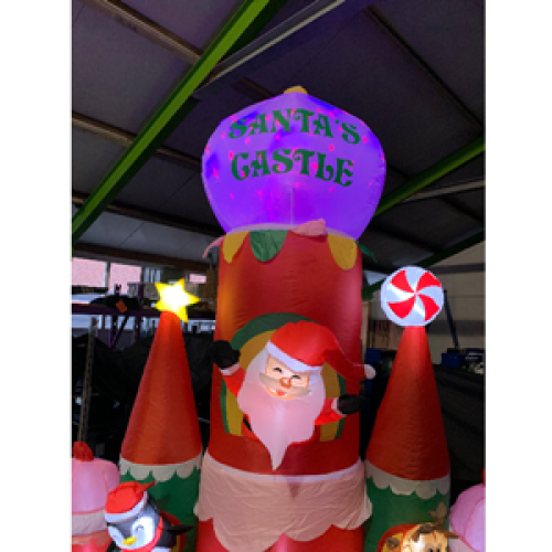Opblaasfiguur - Kerstkasteel 3m
