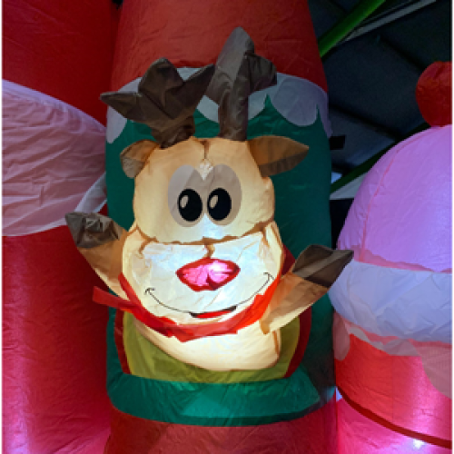 Opblaasfiguur - Kerstkasteel 3m