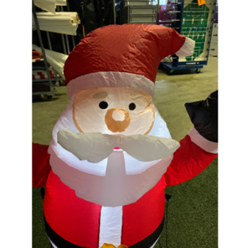 Opblaasfiguur - Kerstman zwaaiend