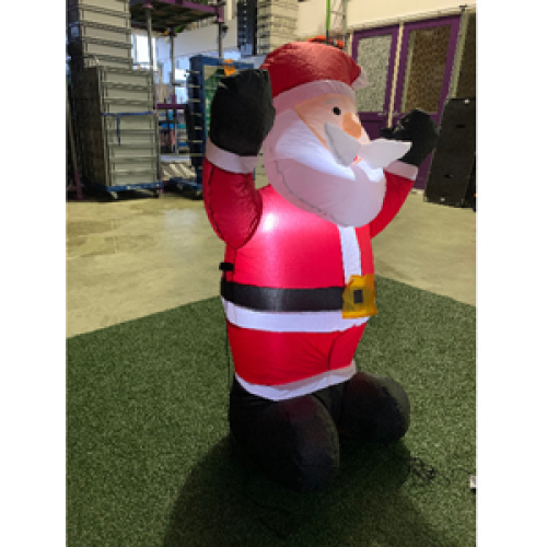 Opblaasfiguur - Kerstman zwaaiend