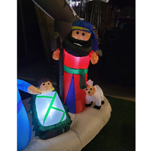 Opblaasfiguur - Kerststal 180cm