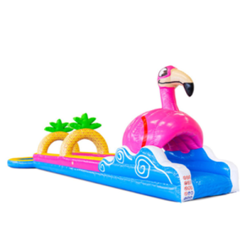 Buikschuifbaan met plonsbad Flamingo - 14m 