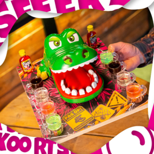 Krokodil met kiespijn XL