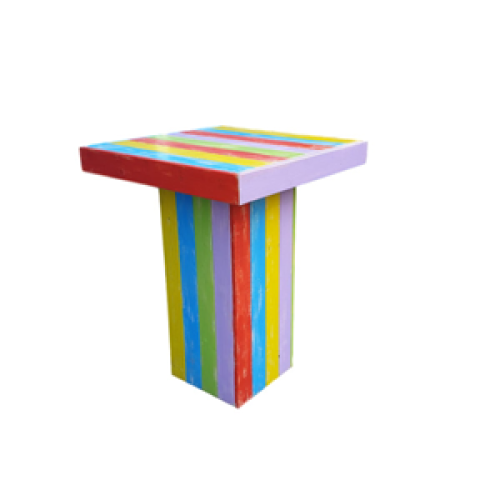 Gekleurde statafel - beach