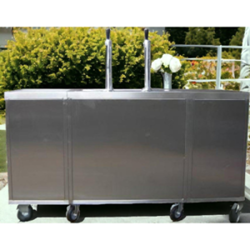 Dubbele biertap RVS (uitklapbaar)