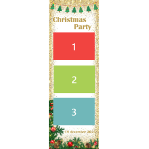 Preview fotostrip Merry Christmas - Kerst goud