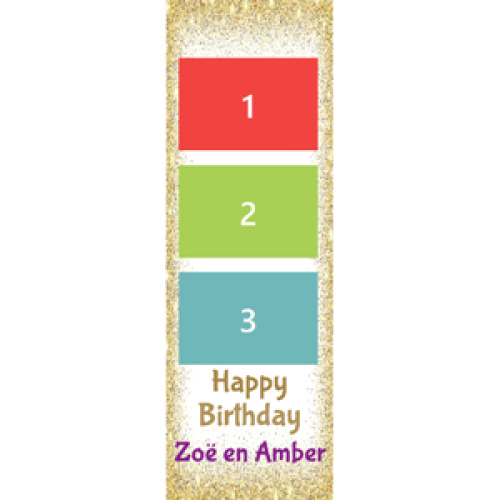 Preview fotostrip - Wit-goud