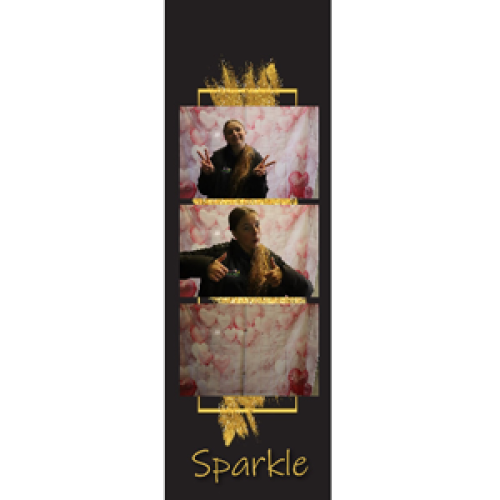 Preview fotostrip - Zwart met goud