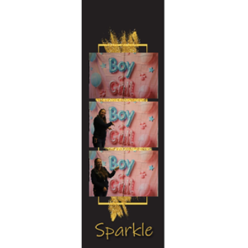 Preview fotostrip - Zwart met goud