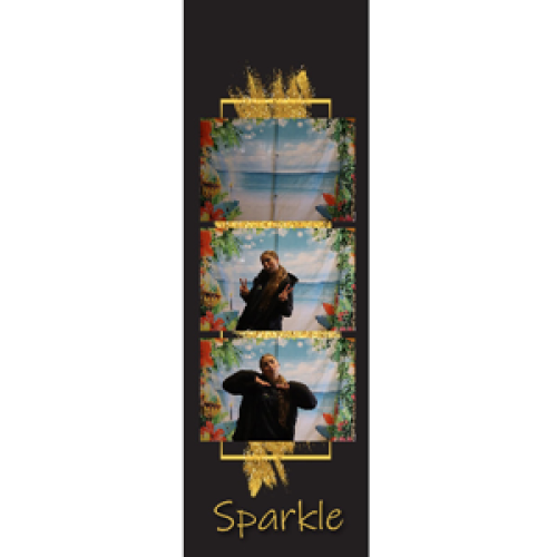 Preview fotostrip - Zwart met goud