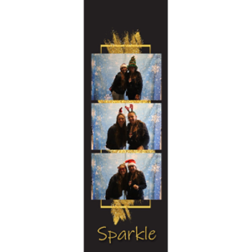 Preview fotostrip - Zwart met goud