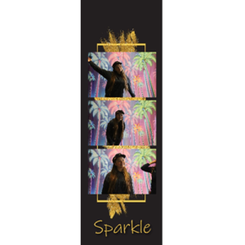 Preview fotostrip - Zwart met goud