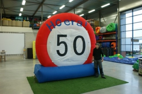 Verkeersbord opblaasbaar