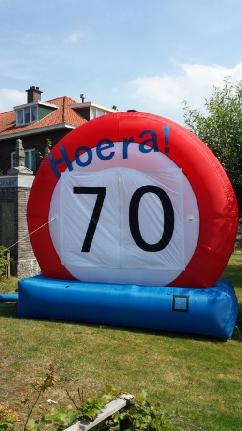 Verkeersbord opblaasbaar