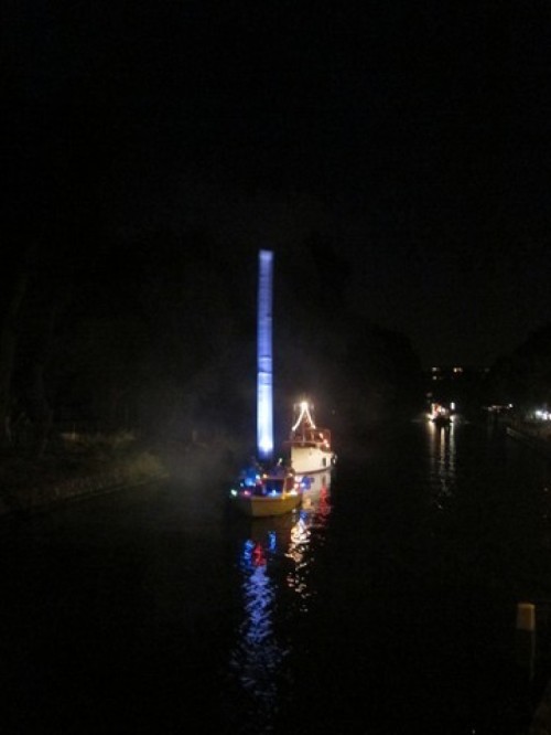 Skytube blauw donker 8m