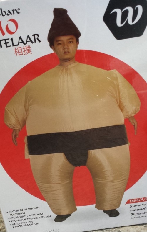 Mascottepak Opblaasbaar kostuum - Sumoworstelaar