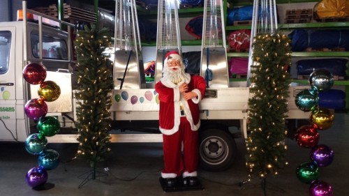 Kunst kerstpilaar 2m