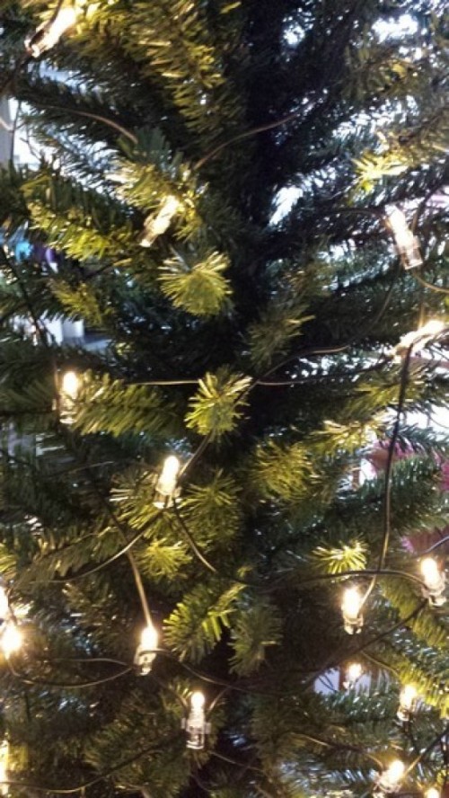 Kunst kerstpilaar 2m