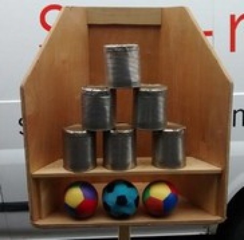 Blikgooien met frame