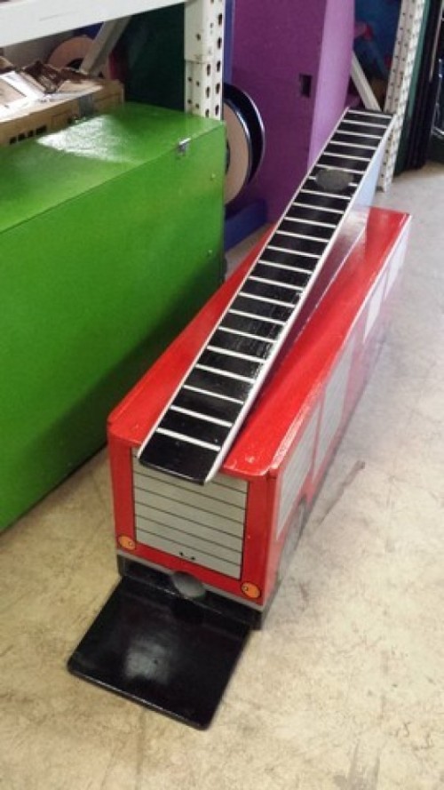 Muizen meppen - Brandweerauto