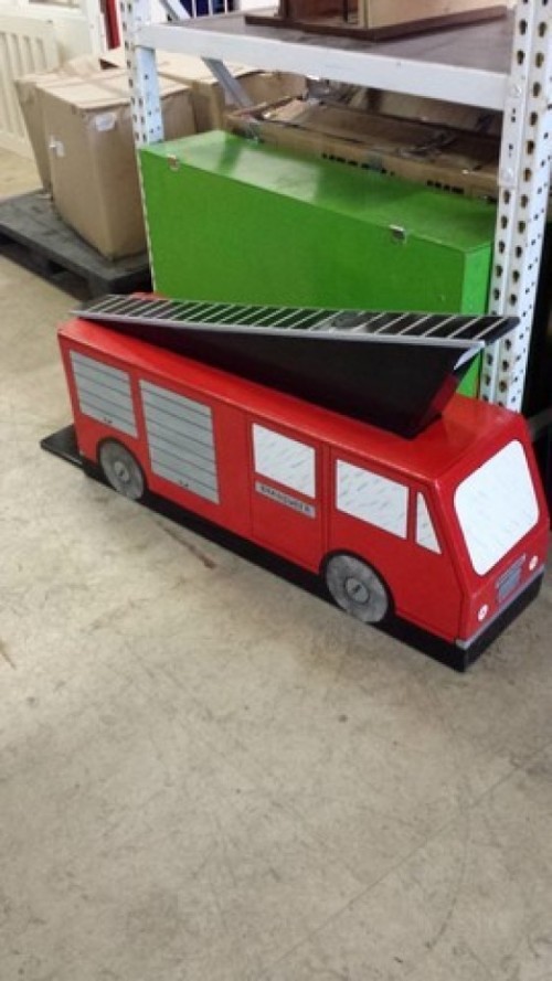 Muizen meppen - Brandweerauto