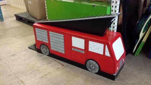 Muizen meppen - Brandweerauto