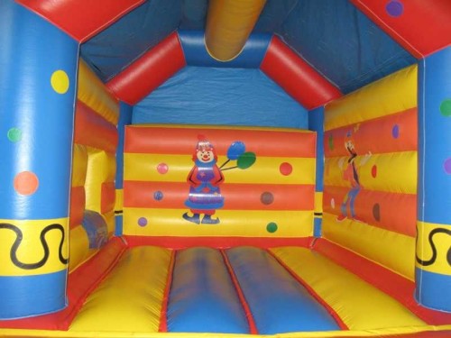 Springkussen Clown met glijbaan