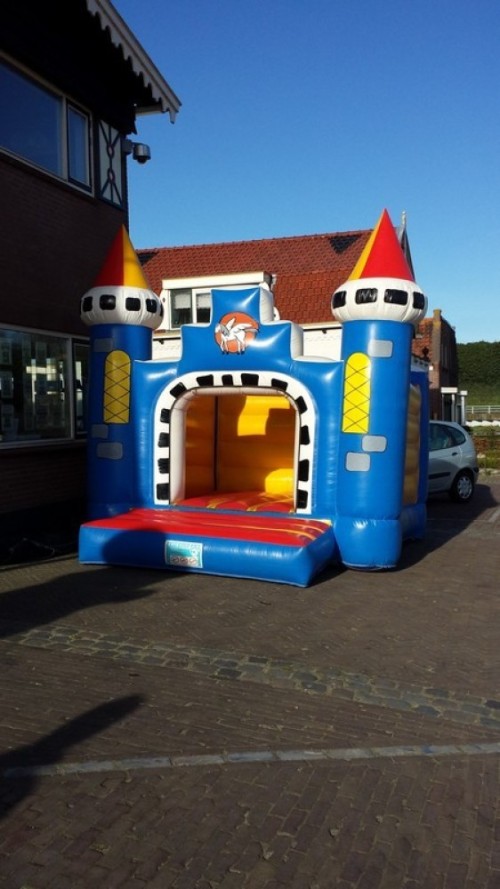 Springkussen Kasteel (blauw)