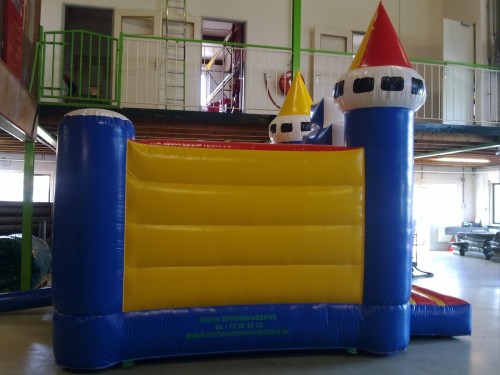 Springkussen Kasteel (blauw)