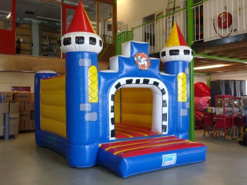 Springkussen Kasteel (blauw)