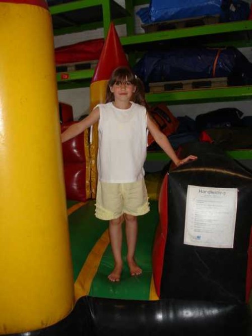 Springkussen Kasteel (rood/geel)