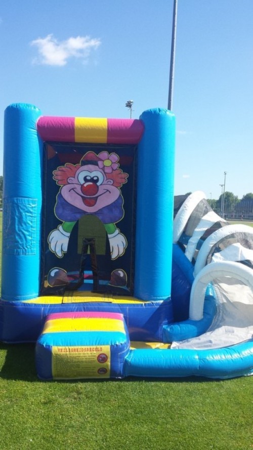 Springkussen Mini clown met slide