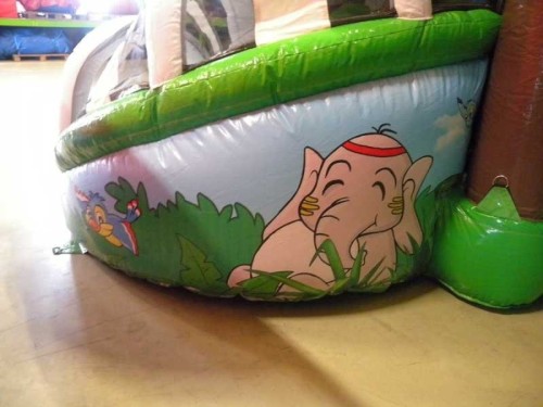 Springkussen Mini tijger met slide 