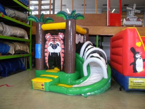 Springkussen Mini tijger met slide 